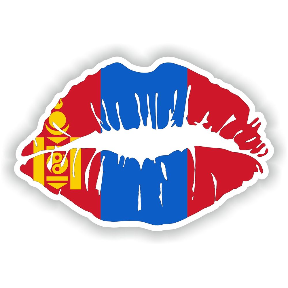 Lips Mongolia Flag