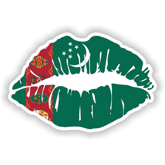 Lips Turkmenistan Flag