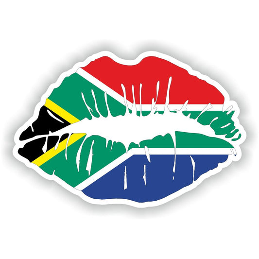 Lips South Africa Flag