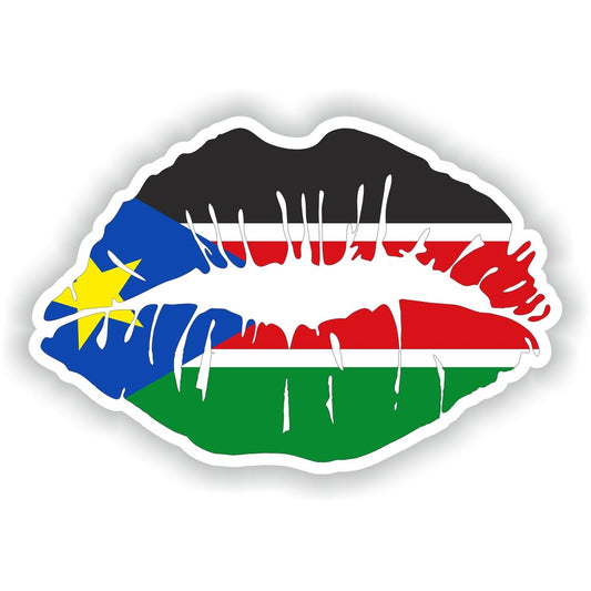 Lips South Sudan Flag