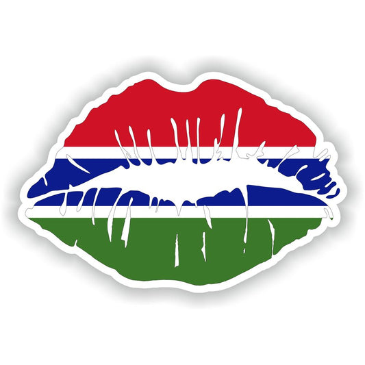 Lips The Gambia Flag