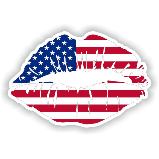 Lips USA Flag