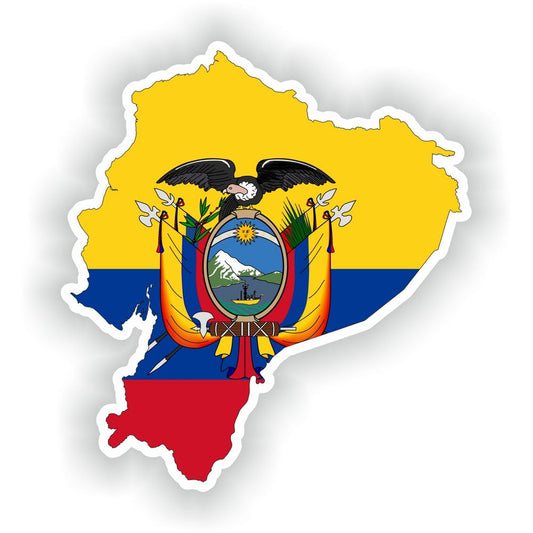 Ecuador Map Flag