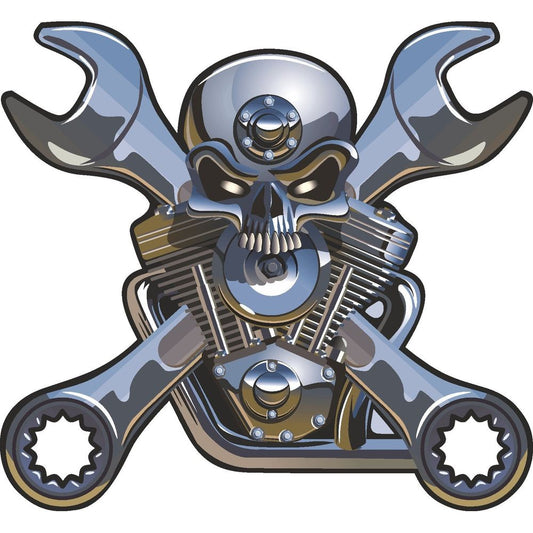 Skull With Wrench
