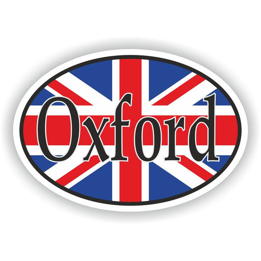 Oxford United Kingdom UK City Country Code Oval With Flag