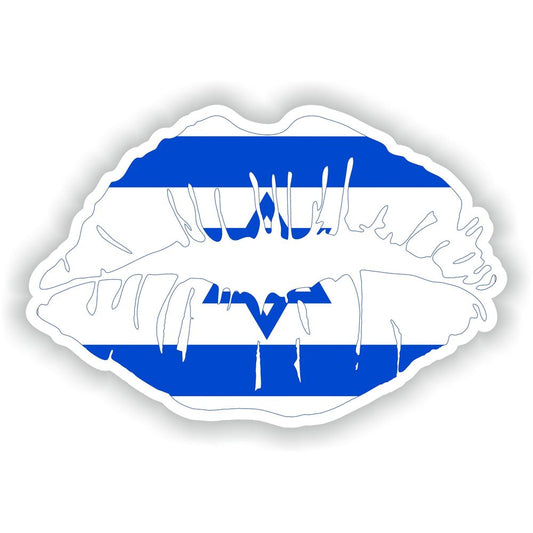 Lips Israel Flag