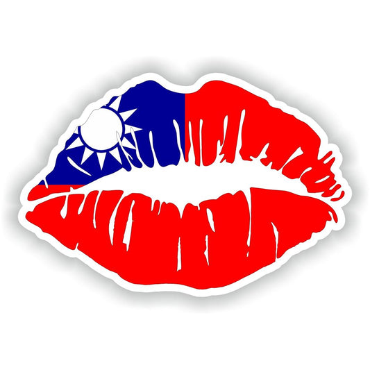 Lips Taiwan Flag