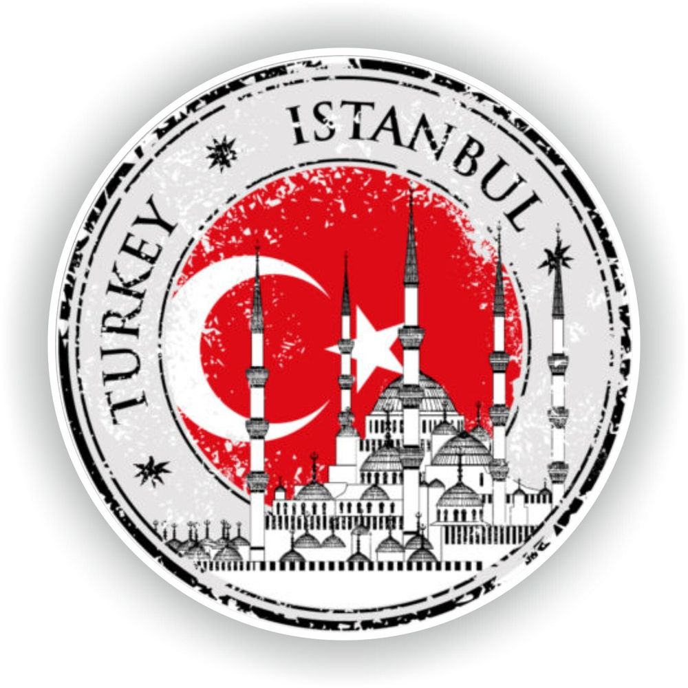 Turkey Istanbul Seal Round Flag