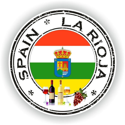 Spain La Rioja Seal Round Flag