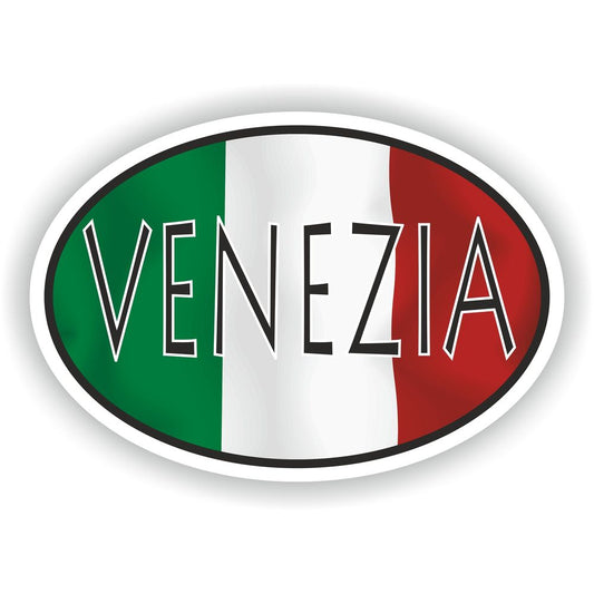 Venezia Italy Country Code Oval With Flag