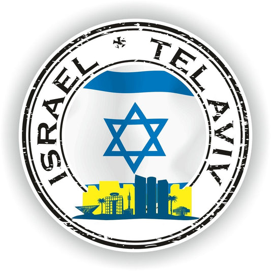 Israel Tel Aviv Seal Round Flag
