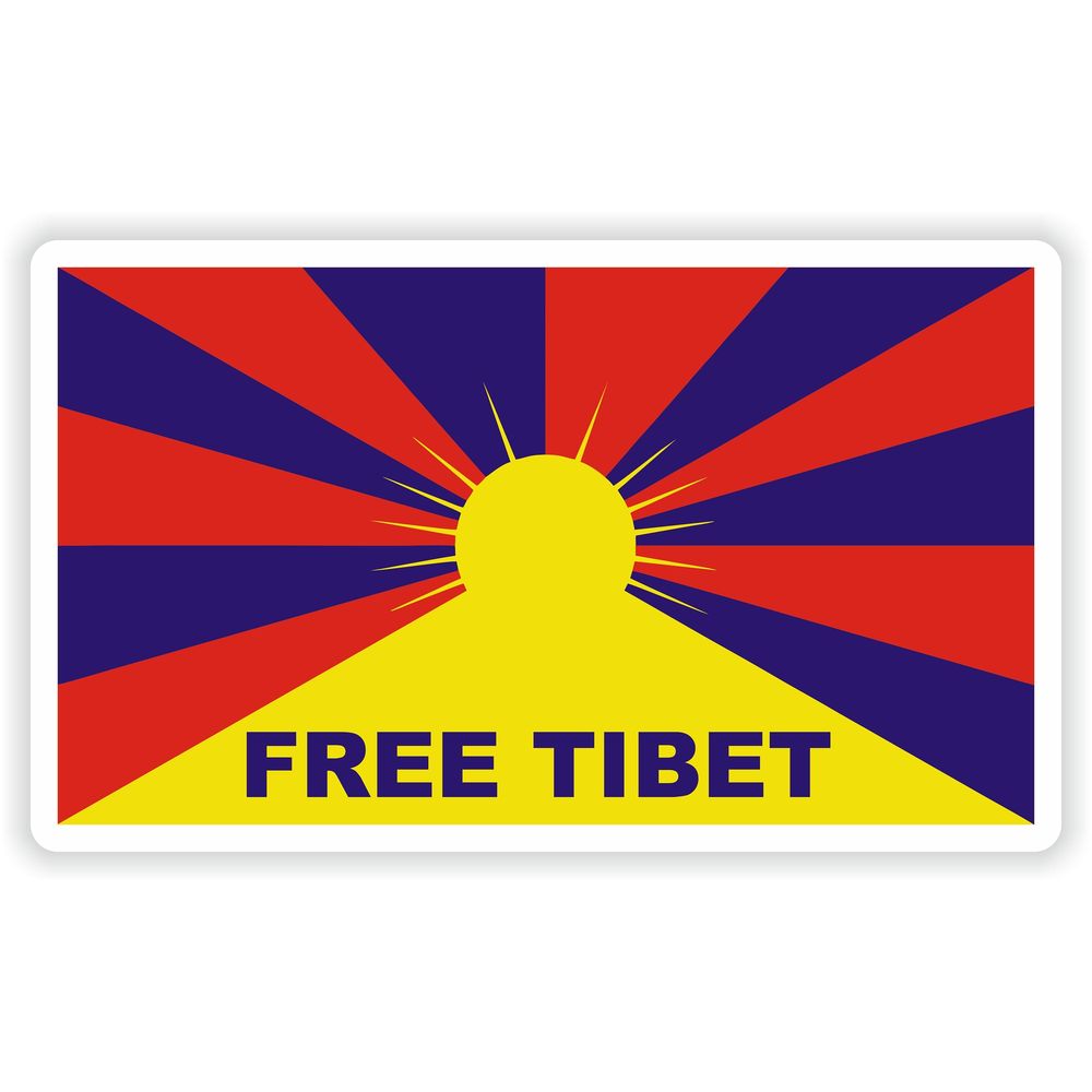 Free Tibet Dalai Lama Flag