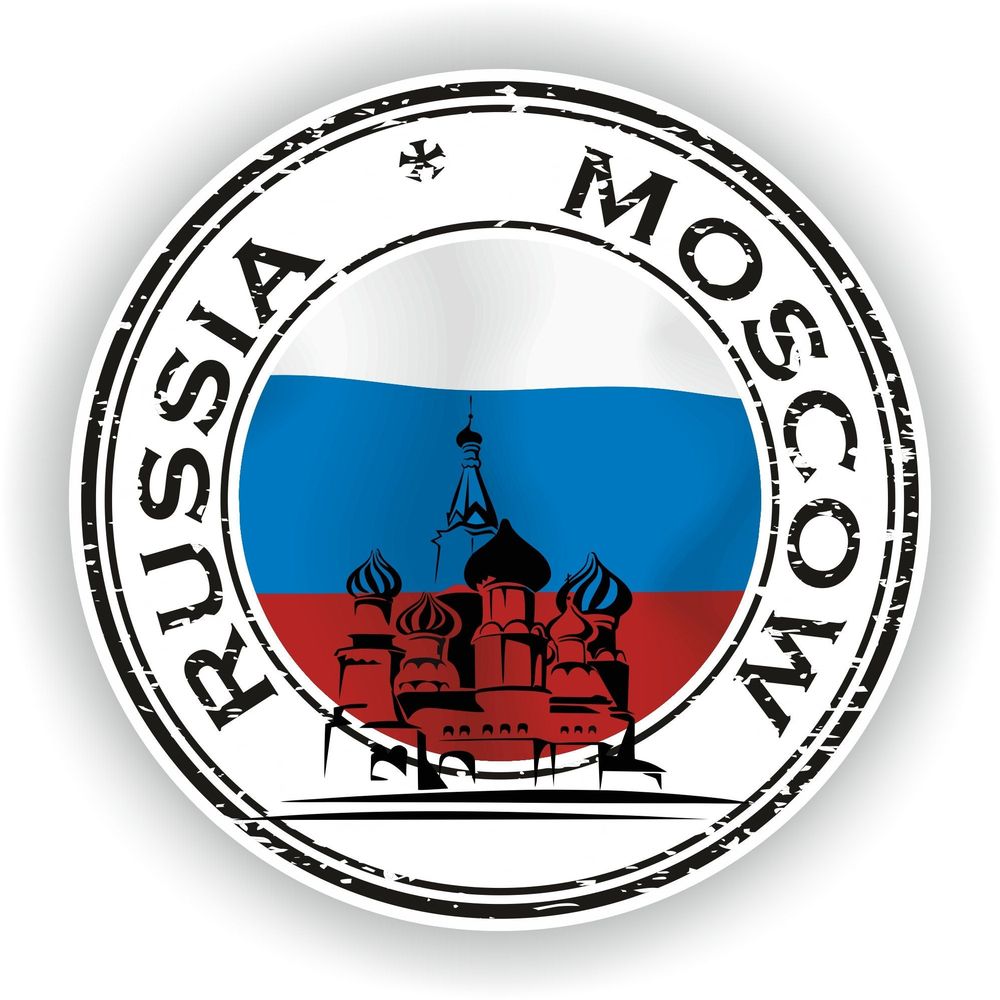 Russia Moscow #02 Seal Round Flag