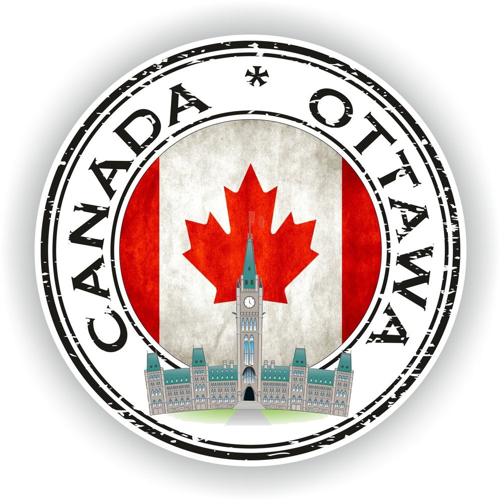 Canada Ottawa Seal Round Flag