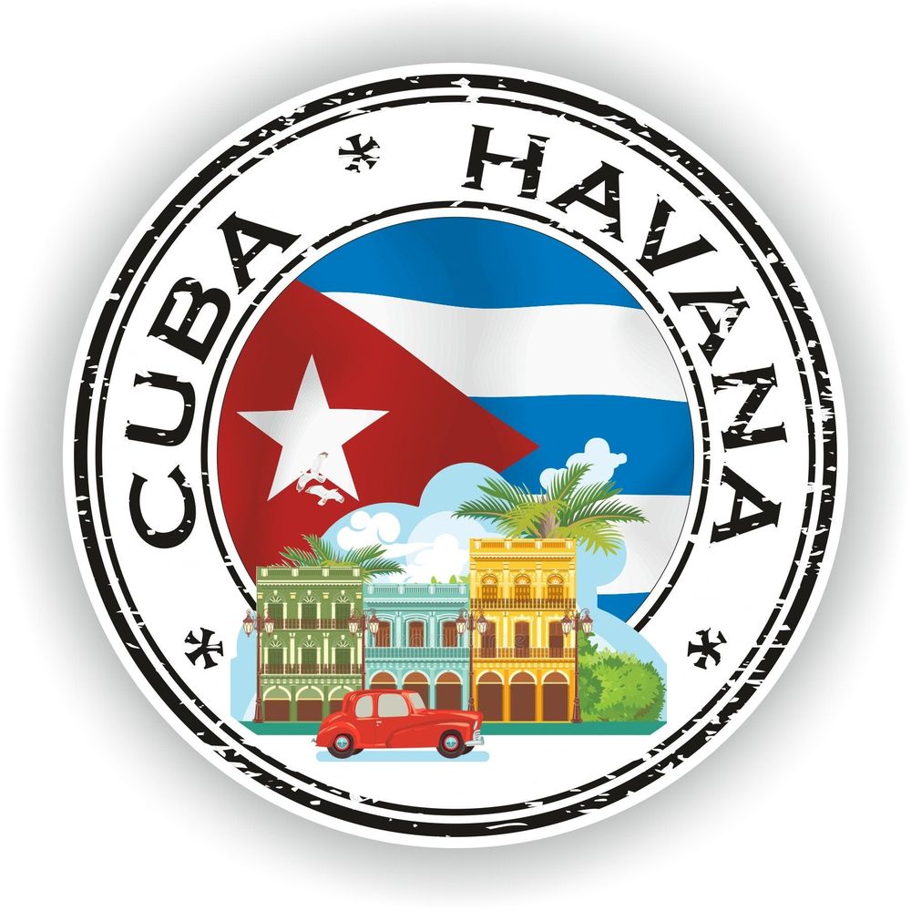 Cuba Havana Seal Round Flag