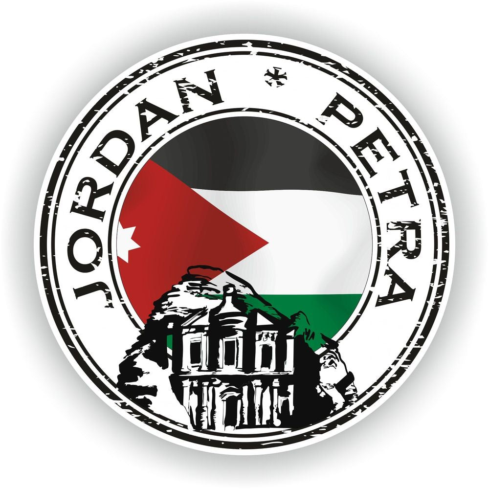 Jordan Petra Seal Round Flag