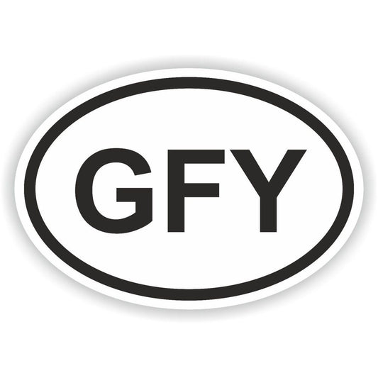 Gfy Country Code Oval Attitude Funny Rude Offensive
