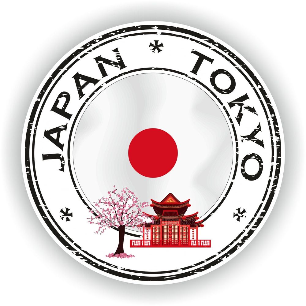 Japan Tokyo #01 Seal Round Flag