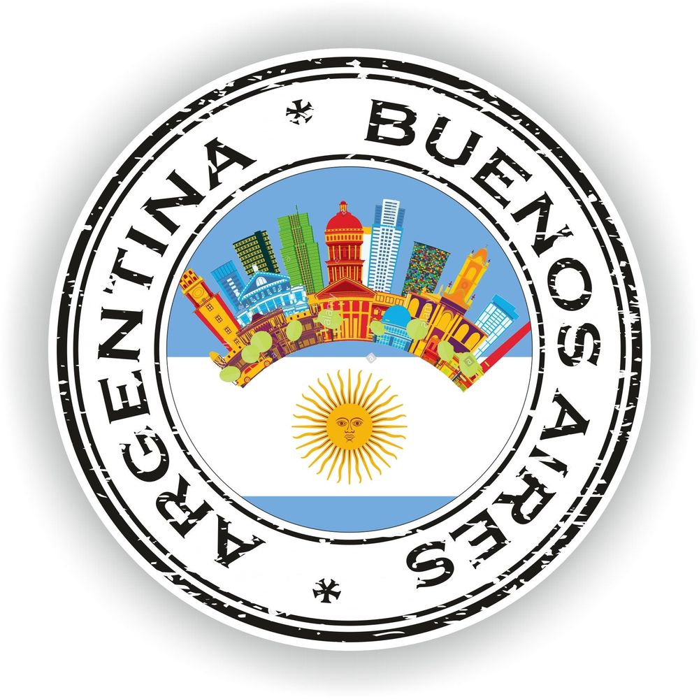 Argentina Buenos Aires #02 Seal Round Flag