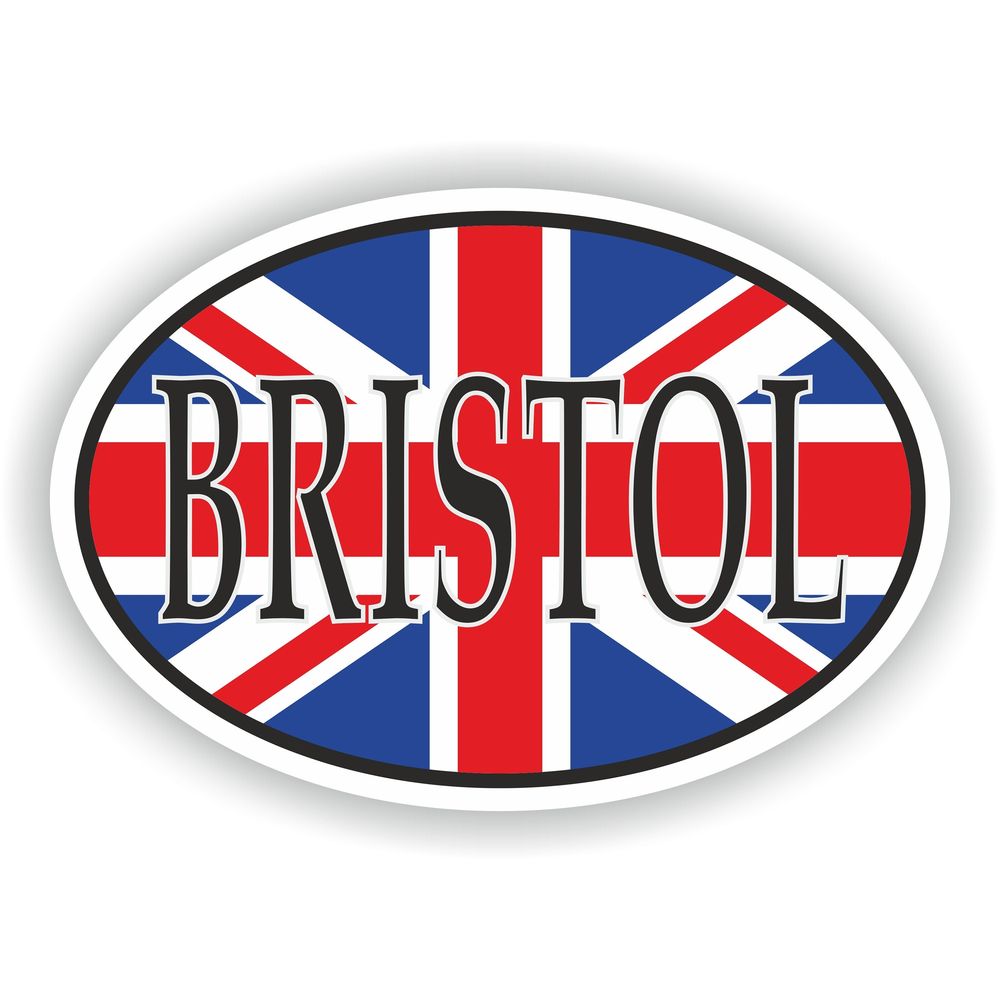 Bristol United Kingdom UK City Country Code Oval With Flag
