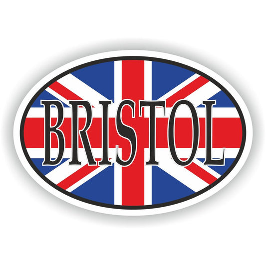 Bristol United Kingdom UK City Country Code Oval With Flag