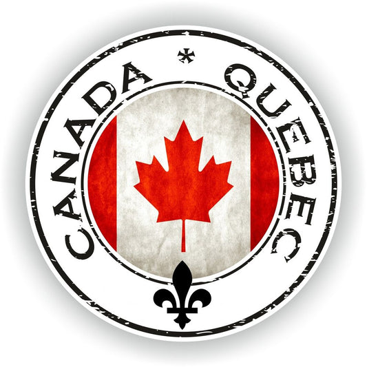 Canada Quebec Seal Round Flag
