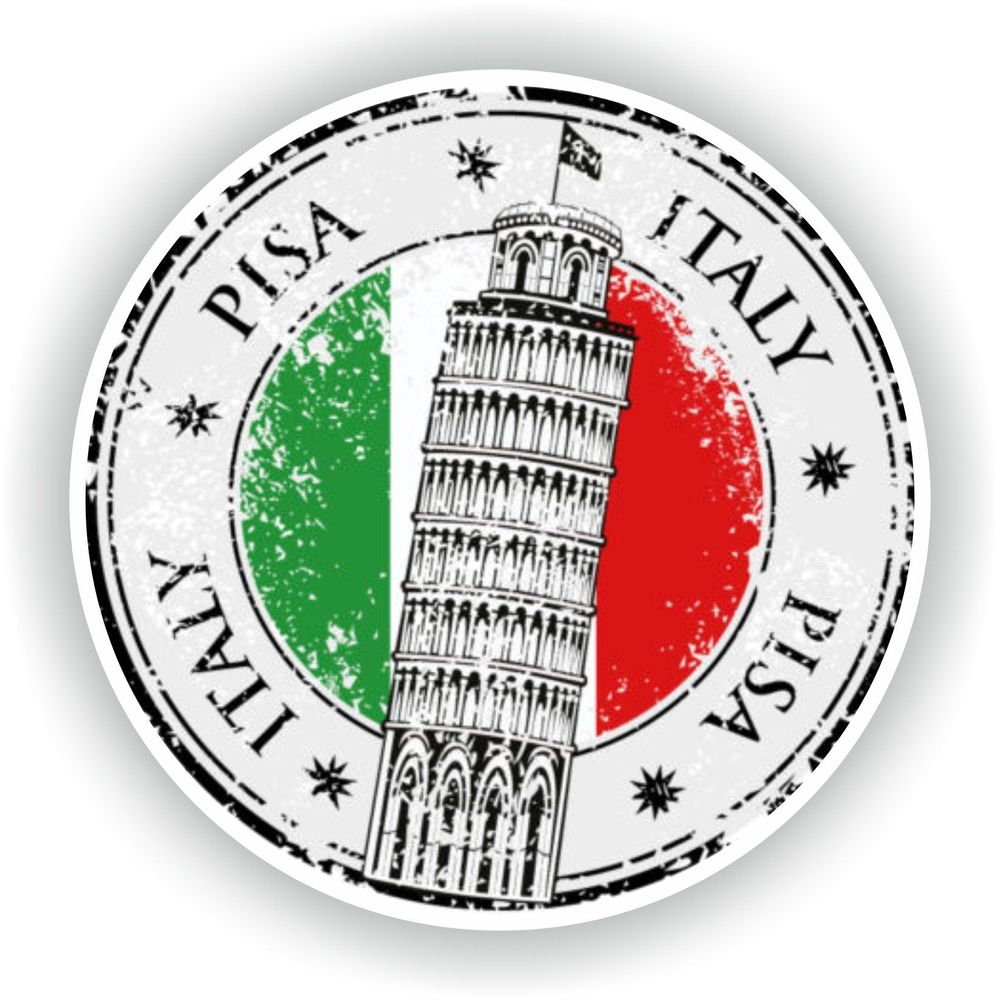 Pisa Italy Seal Round Flag
