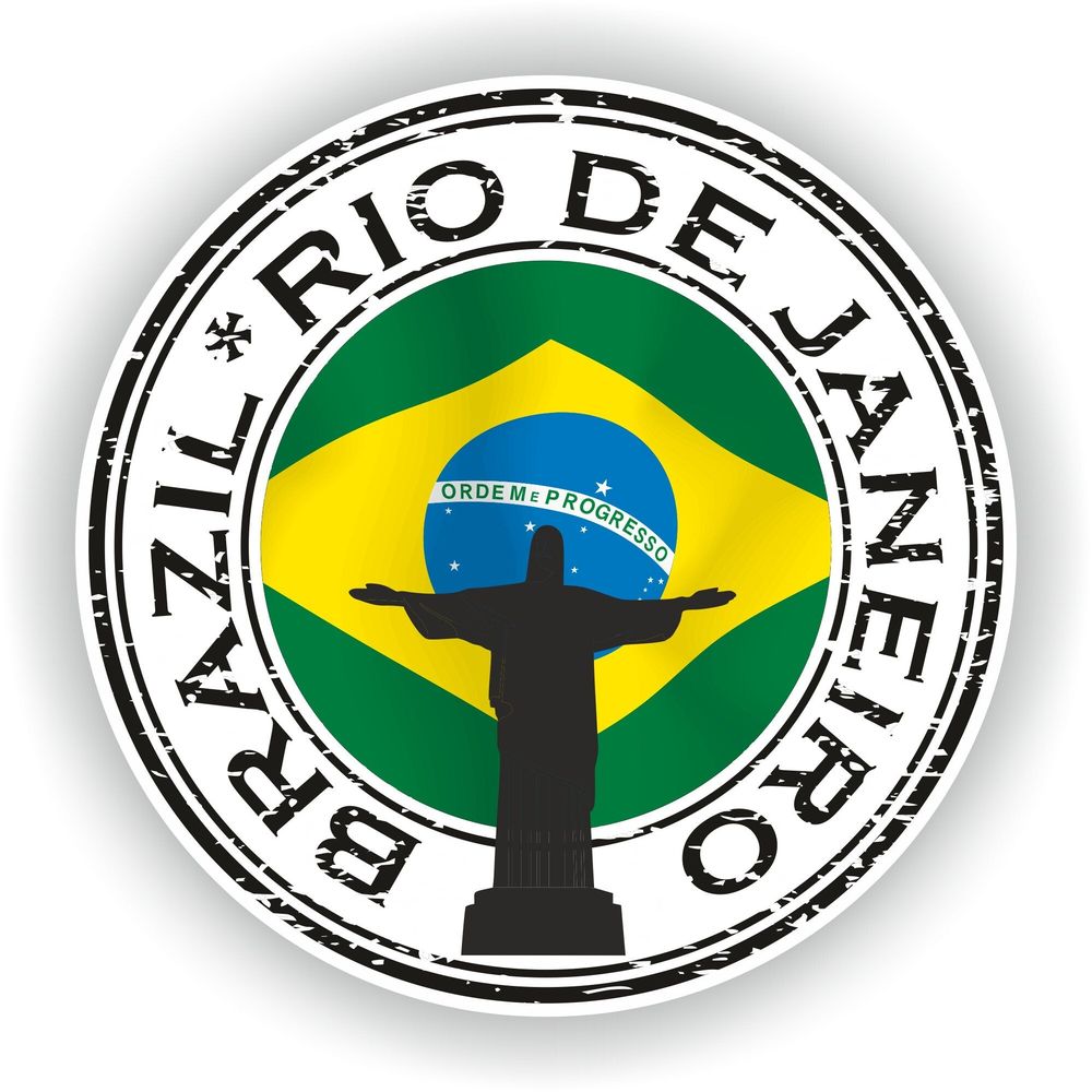Brazil Rio De Janeiro #01 Seal Round Flag