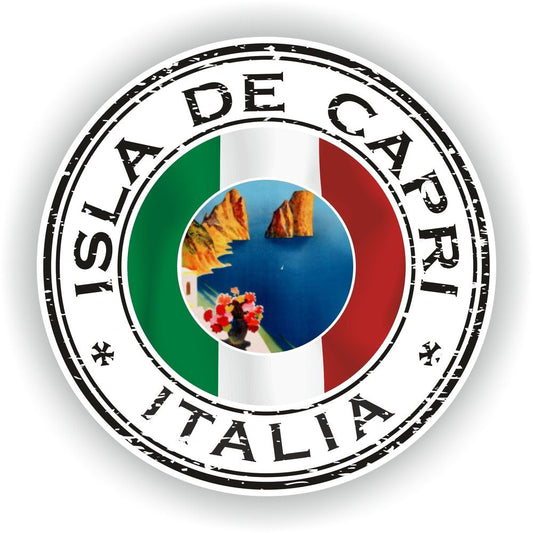 Italy Capri Seal Round Flag