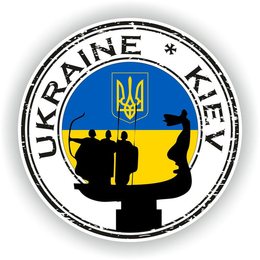 UKraine Kiev Seal Round Flag #01