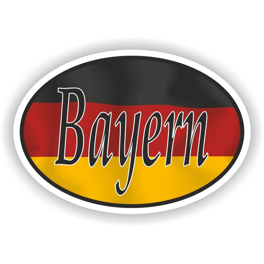Bayern Germany City Country Code Oval With Flag