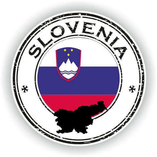 Slovenia Seal Round Flag