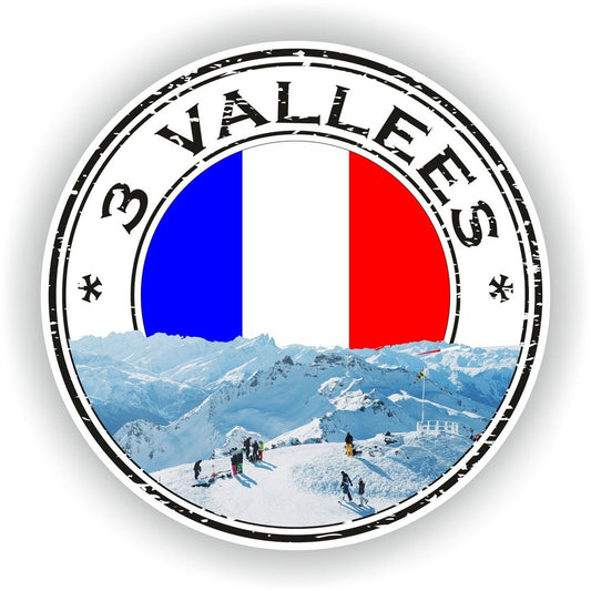 3 Vallees France Seal Round Flag