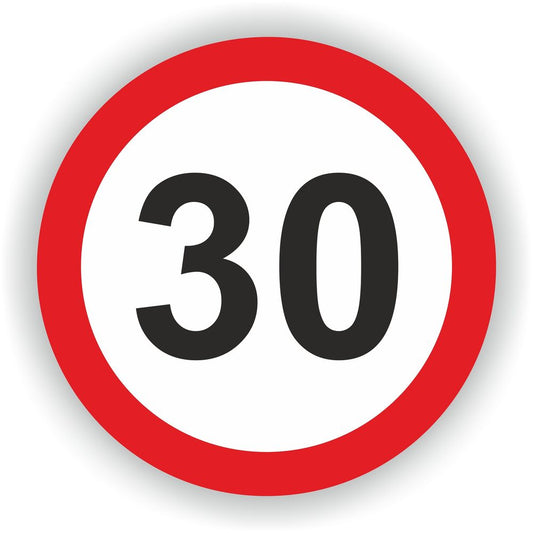 Speed Limit 30 Warning