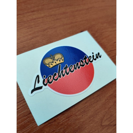 Liechtenstein Round Flag