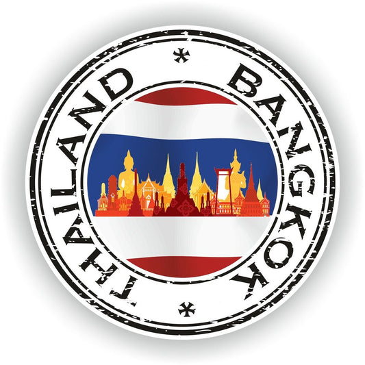 Thailand Bangkok Seal Round Flag
