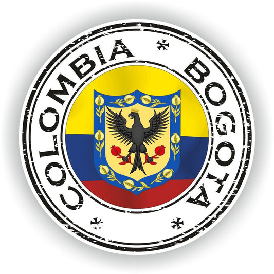 Colombia Bogota Seal Round Flag