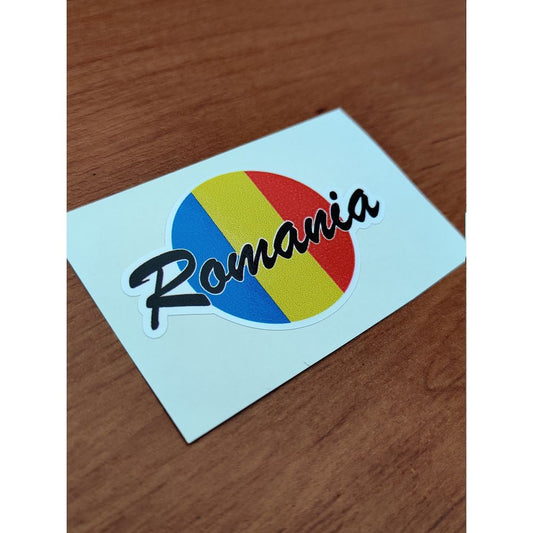 Romania Round Flag
