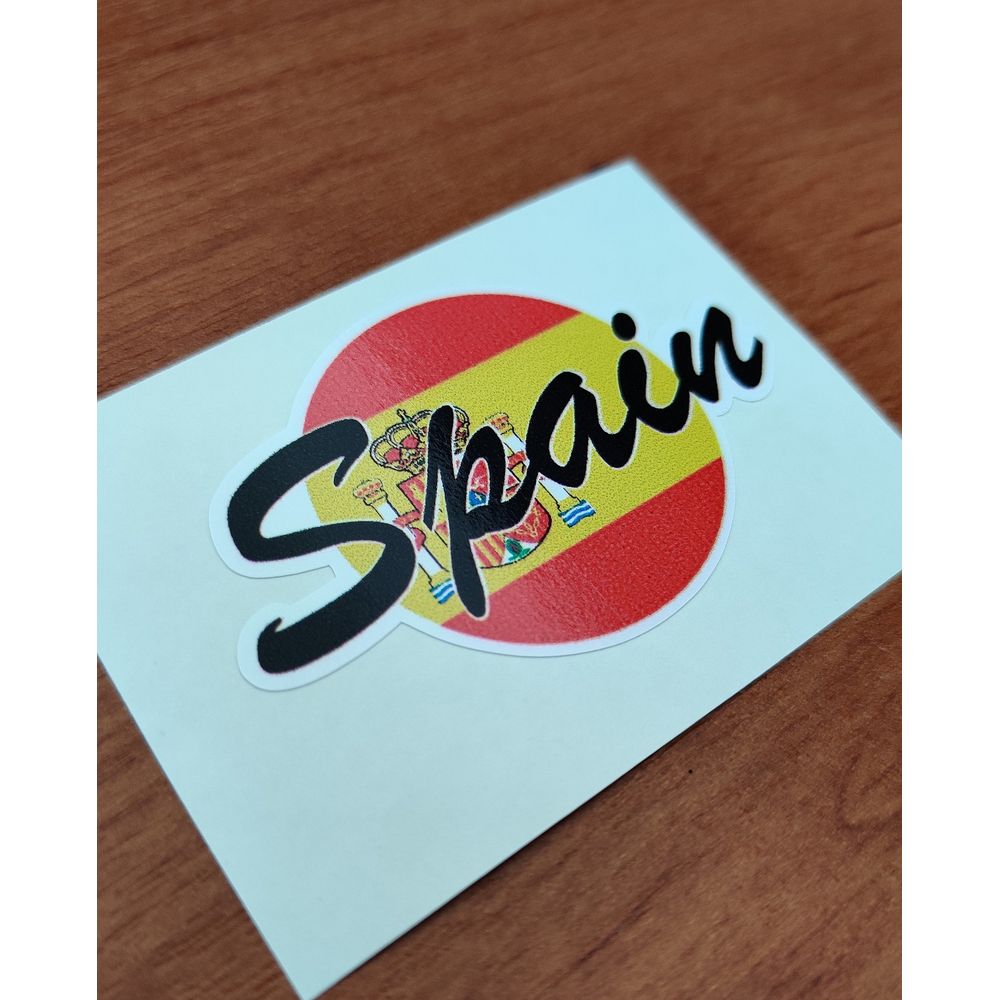 Spain Round Flag