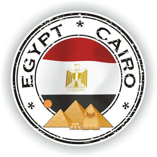 Cairo Egypt Seal Round Flag