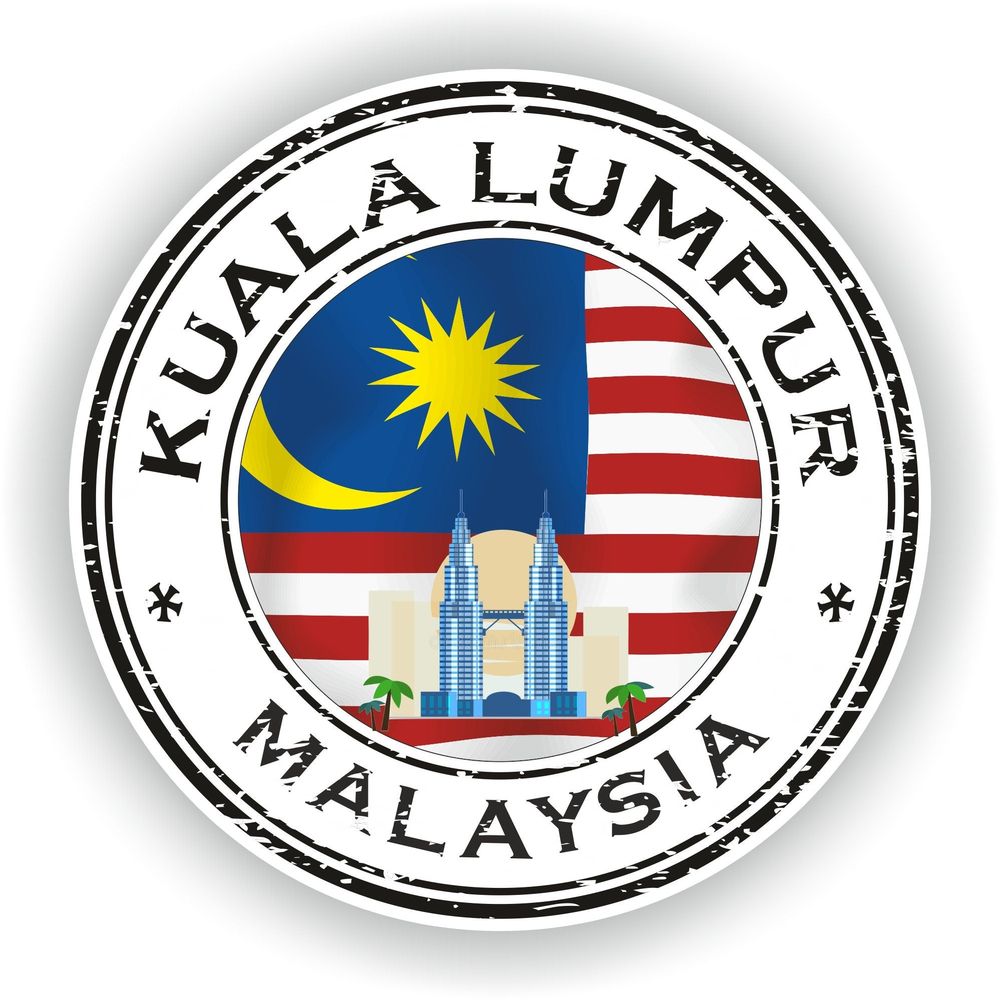 Malaysia Kuala Lumpur Seal Round Flag