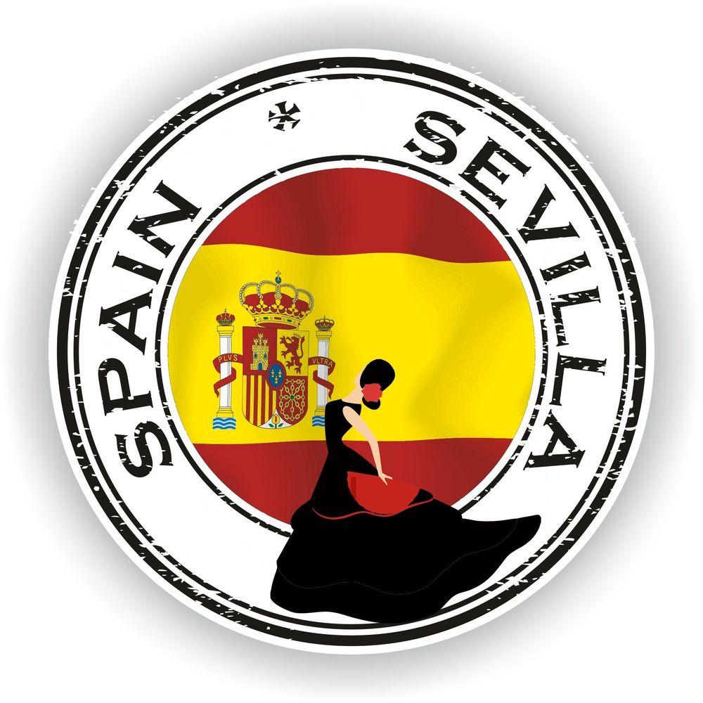 Spain Sevilla #01 Seal Round Flag
