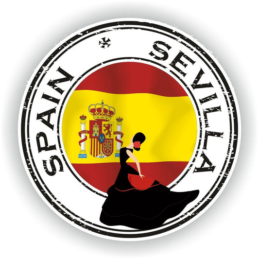 Spain Sevilla #01 Seal Round Flag