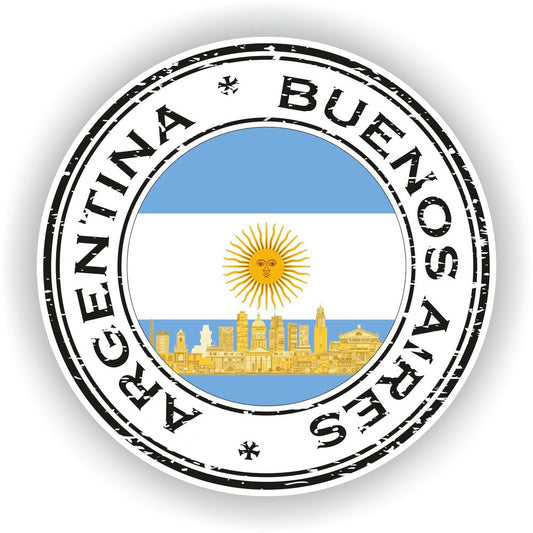 Argentina Buenos Aires #01 Seal Round Flag