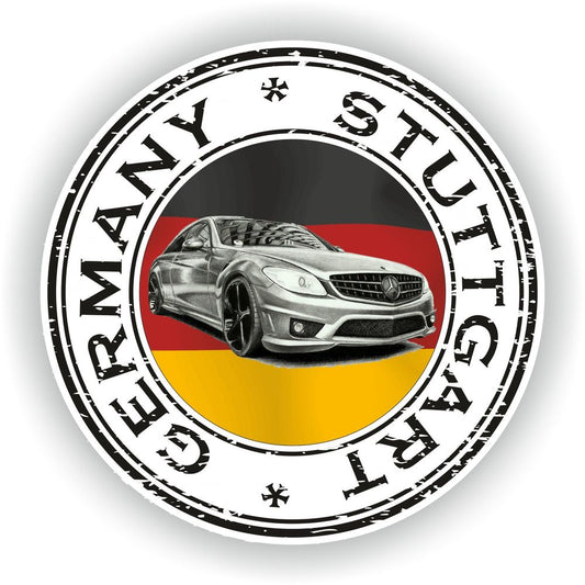 Germany Stuttgart M/B Seal Round Flag