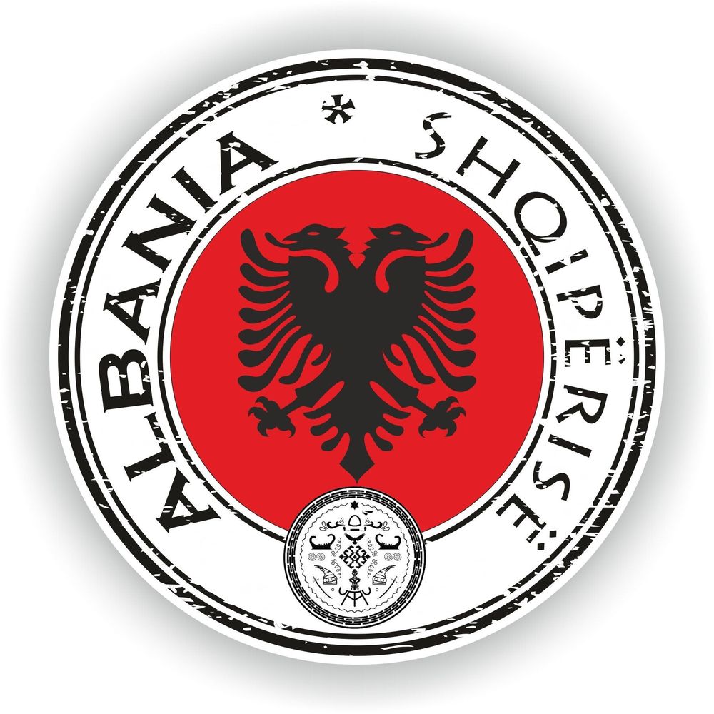 Albania Seal Round Flag
