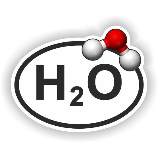 H2O Country Code Oval Water Chemical Formula