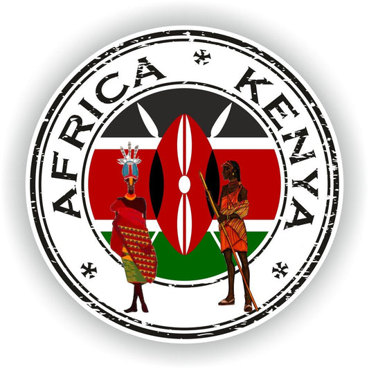 Africa Kenya Seal Round Flag