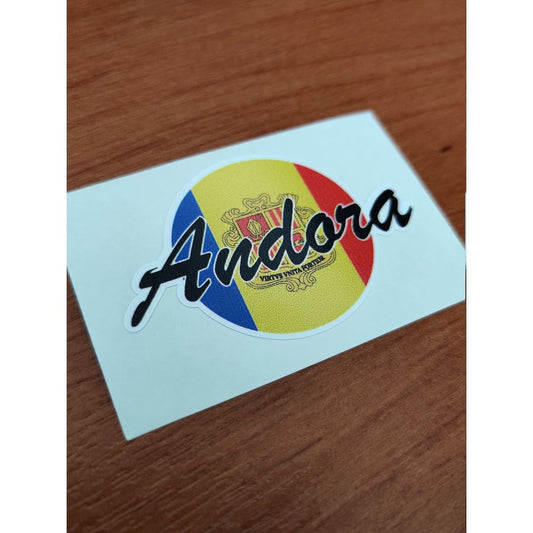 Andora Round Flag