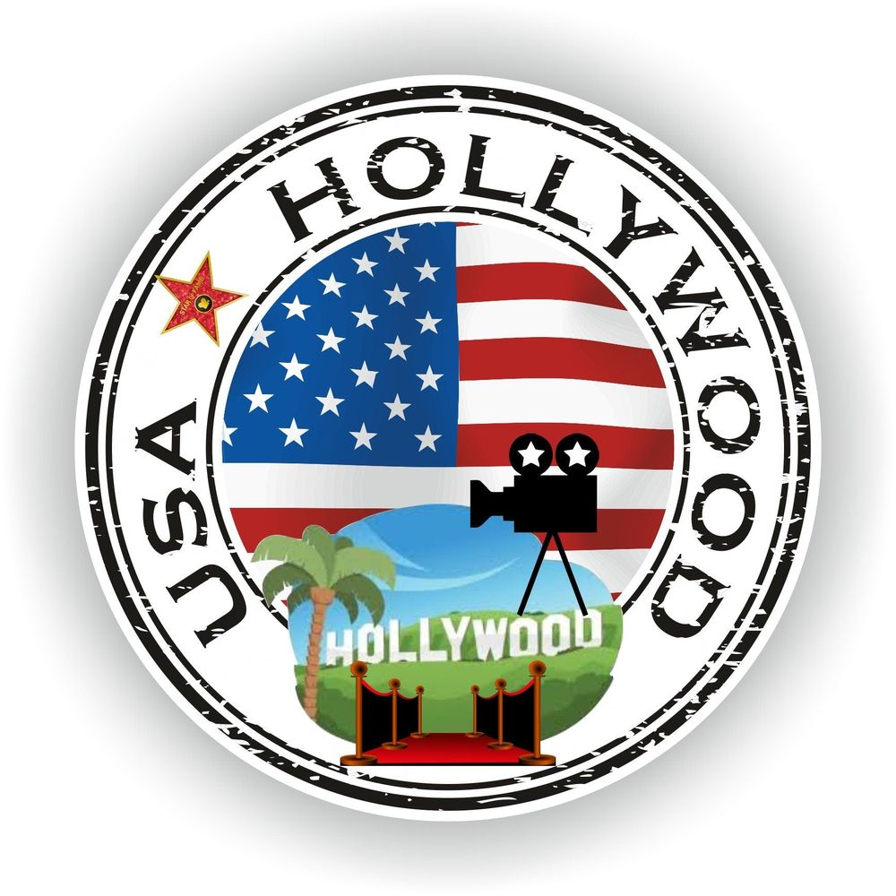 USA Hollywood #03 Seal Round Flag